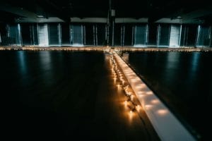 Bikram Yoga Class in Dark with Twinkle Lights