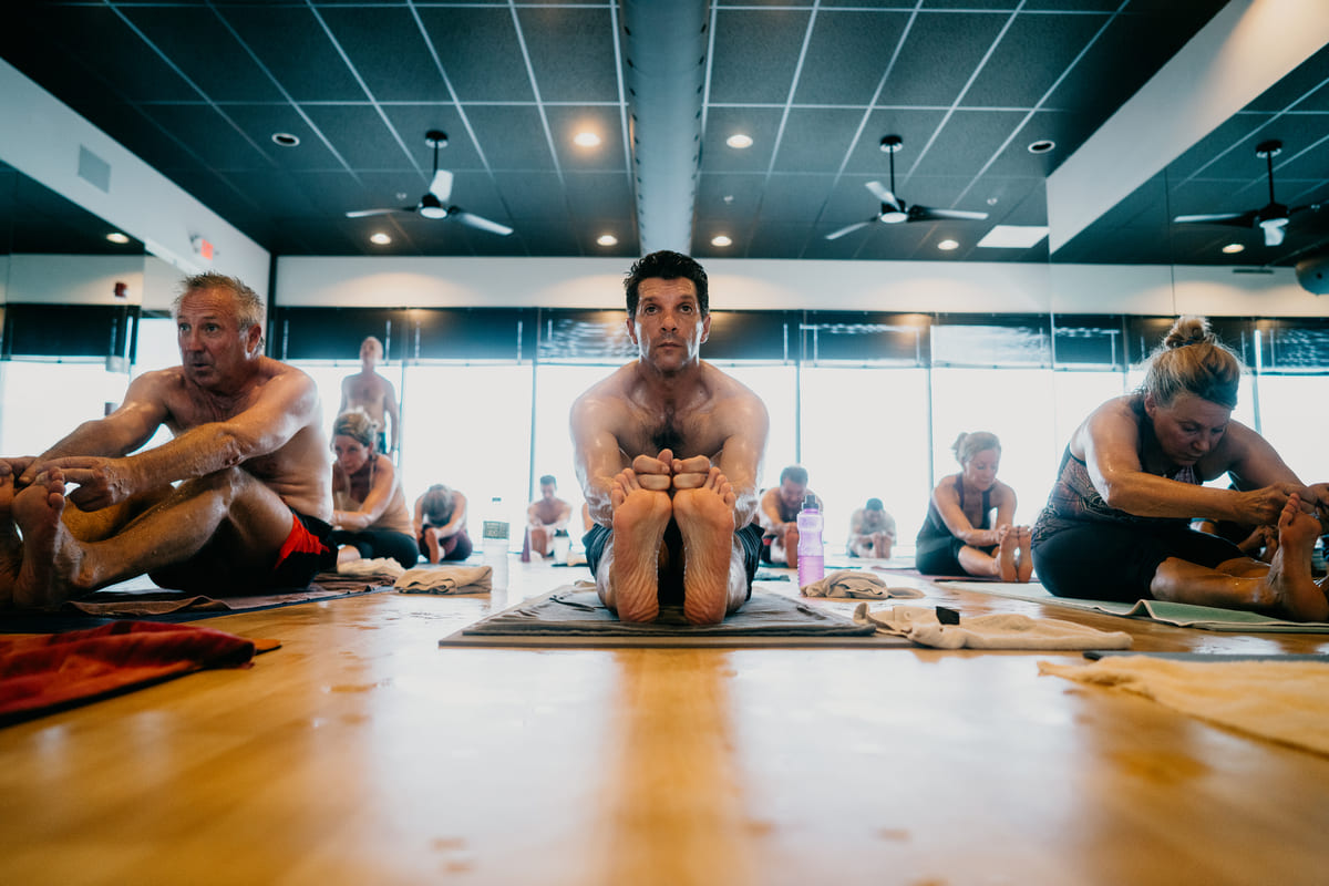 Bikram Yoga towel the Archer for your hot yoga Practice.